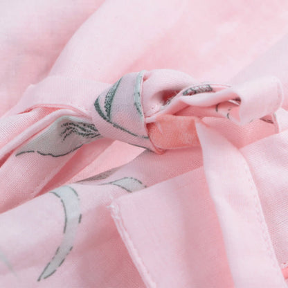 Ownkoti Pink Floral Cotton Gauze Kimono Robe - image 5