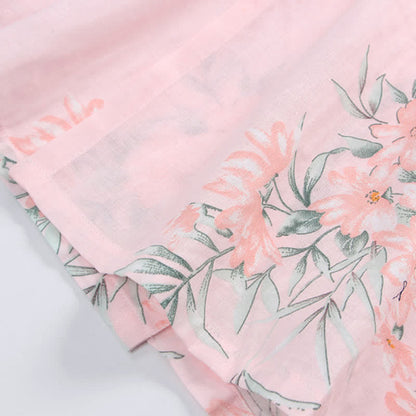 Ownkoti Pink Floral Cotton Gauze Kimono Robe - image 8