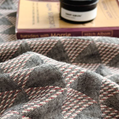 Ownkoti Geometric Triangle Cotton Gauze Quilt Blanket - image 4