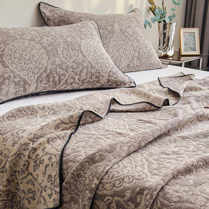 Ownkoti Vintage Pattern Cotton Gauze Quilt Blanket - image 1
