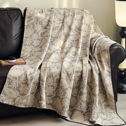 Ownkoti Floral & Leaf Cotton Gauze Quilt Blanket - image 8