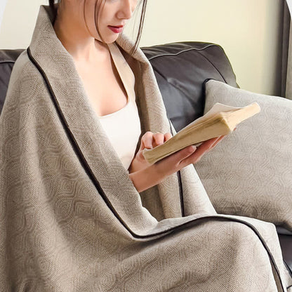 Ownkoti Wavy Pattern Cotton Gauze Quilt Blanket - image 5