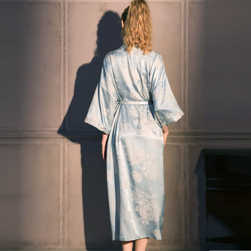 Ownkoti Peony Floral 3/4 Sleeve Kimono Robe - image 4