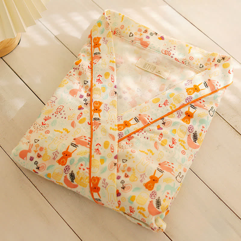 Ownkoti Cute Bunny & Moon Kimono Nightdress - image 1