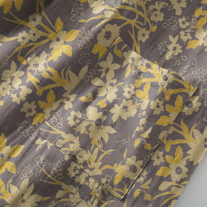 Ownkoti Pastoral Floral Jacquard Kimono Cotton Robe - image 22