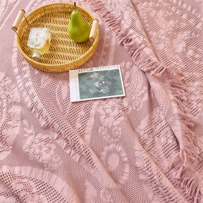 Ownkoti Chic Jacquard Waffle Weave Quilt Blanket - image 3