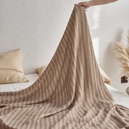 Ownkoti 4-Layer Cotton Striped Muslin Throw - image 10