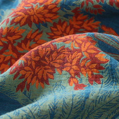 Ownkoti Artistic Plant Cotton Double Gauze Robe - image 2