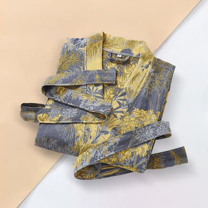 Ownkoti Artistic Forest Cotton Double Gauze Robe - image 1