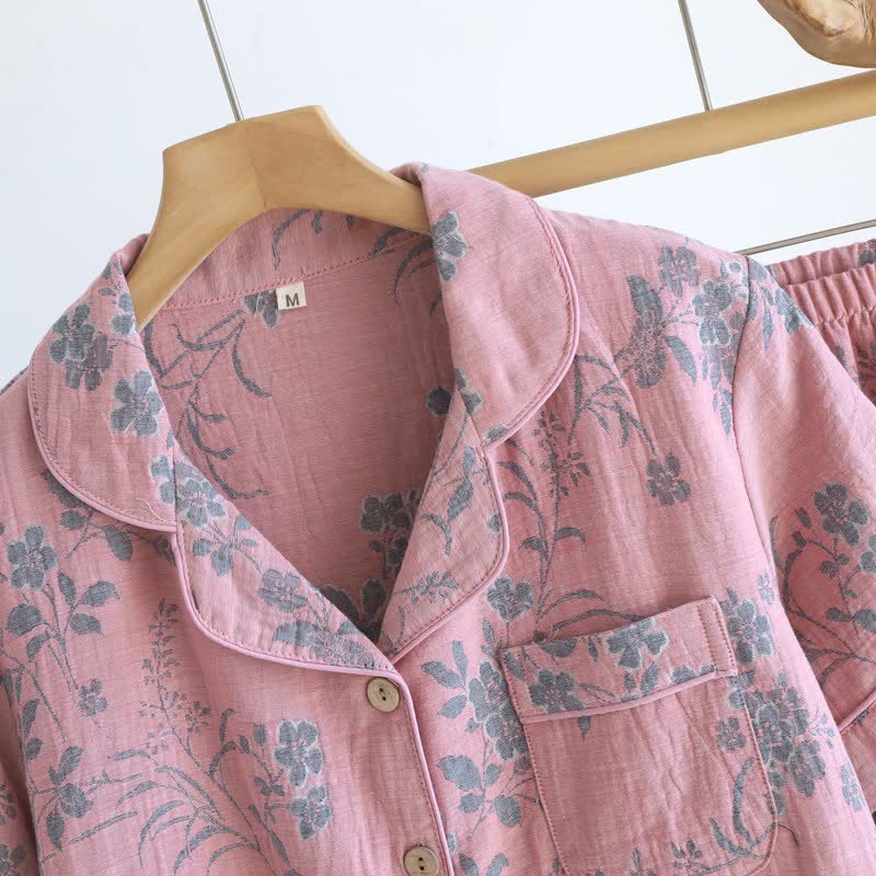 Ownkoti Branch & Floral Pure Cotton Pajama Set - image 5
