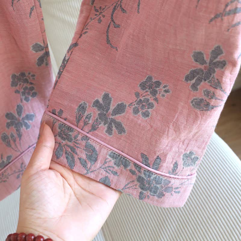 Ownkoti Branch & Floral Pure Cotton Pajama Set - image 8
