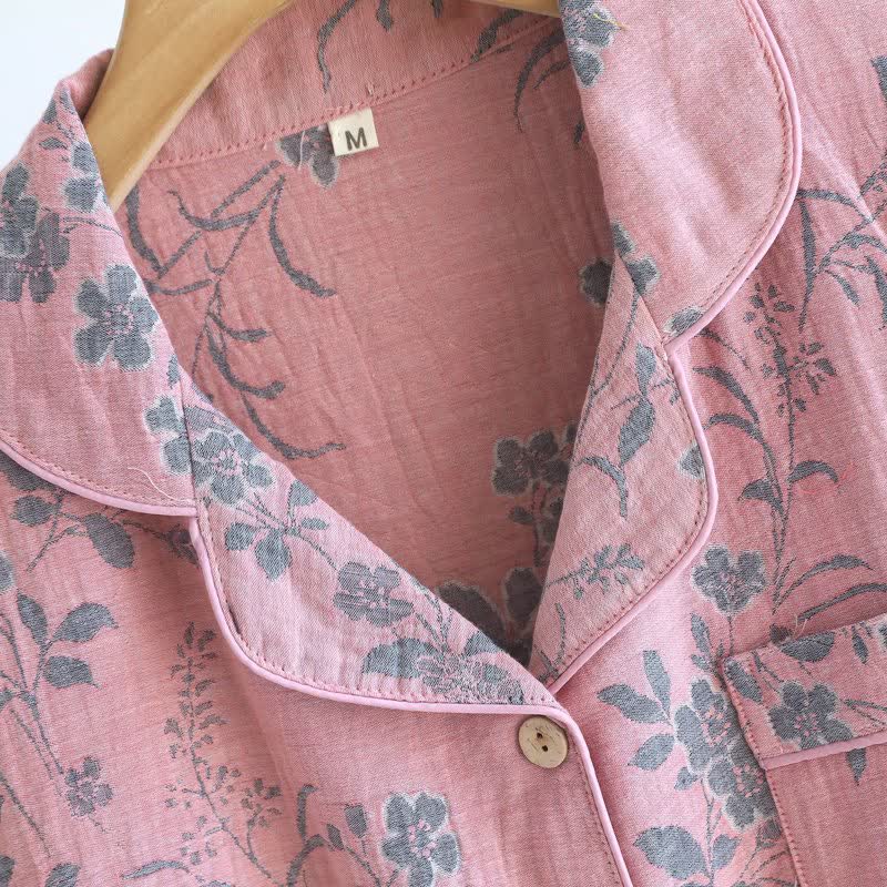 Ownkoti Branch & Floral Pure Cotton Pajama Set - image 6