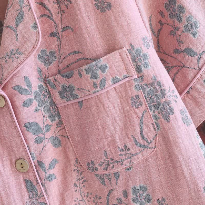 Ownkoti Branch & Floral Pure Cotton Pajama Set - image 7