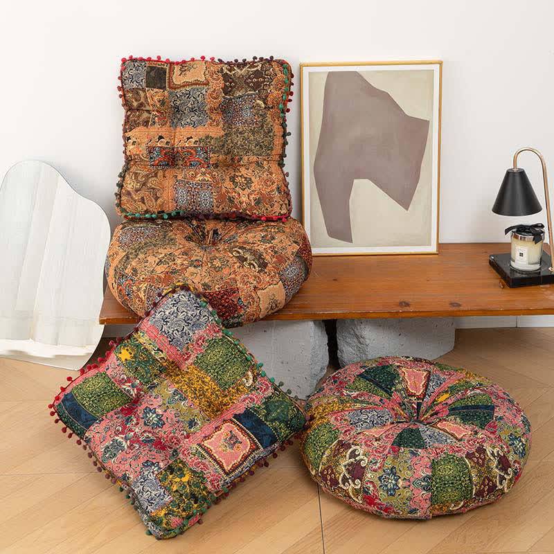 Ownkoti Bohemian Patchwork Mandala Floor Pillow - image 0