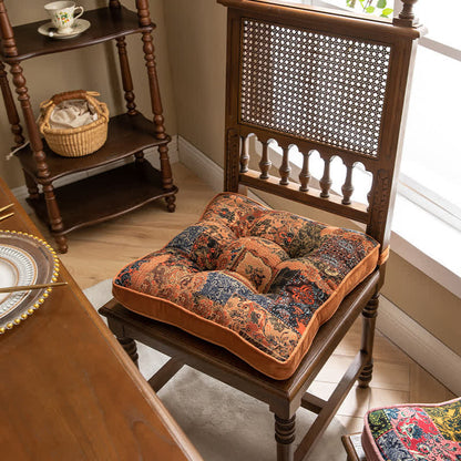 Ownkoti Bohemian Patchwork Chair Pad with Secure Ties - image 3