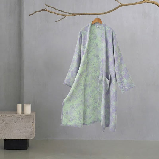 Ownkoti Peach Blossom Cotton Double Gauze Kimono Robe - image 0