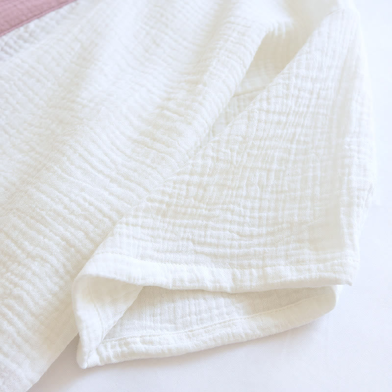 Ownkoti Japanese-Style Cotton Gauze Short Sleeve Pajama Set - image 11