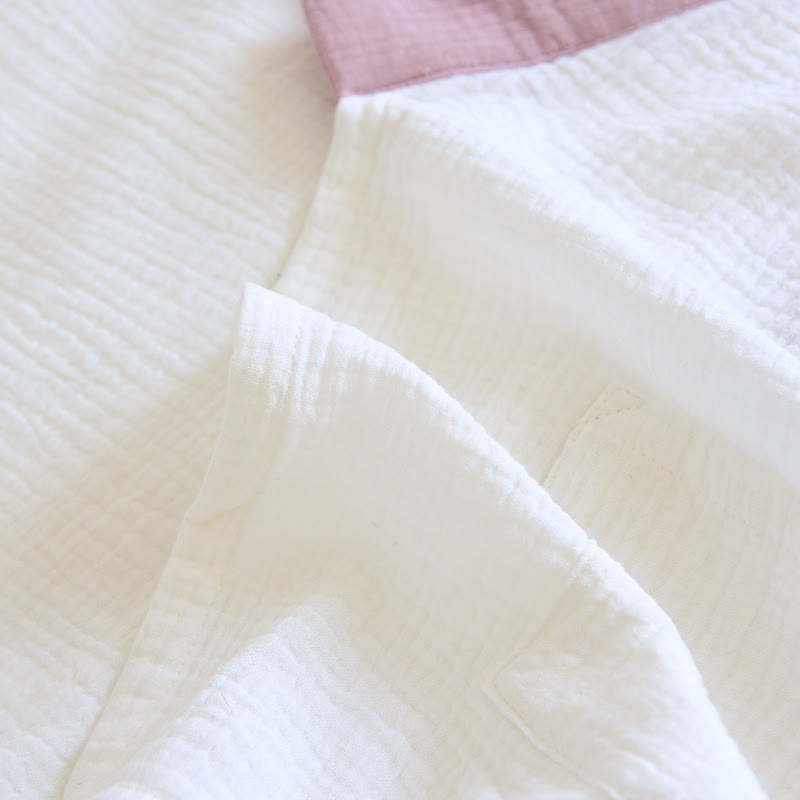 Ownkoti Japanese-Style Cotton Gauze Short Sleeve Pajama Set - image 13
