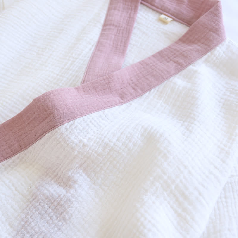 Ownkoti Japanese-Style Cotton Gauze Short Sleeve Pajama Set - image 8