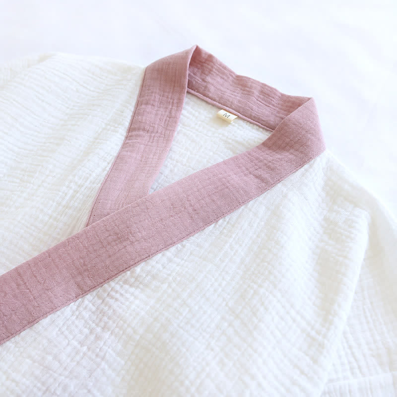 Ownkoti Japanese-Style Cotton Gauze Short Sleeve Pajama Set - image 7