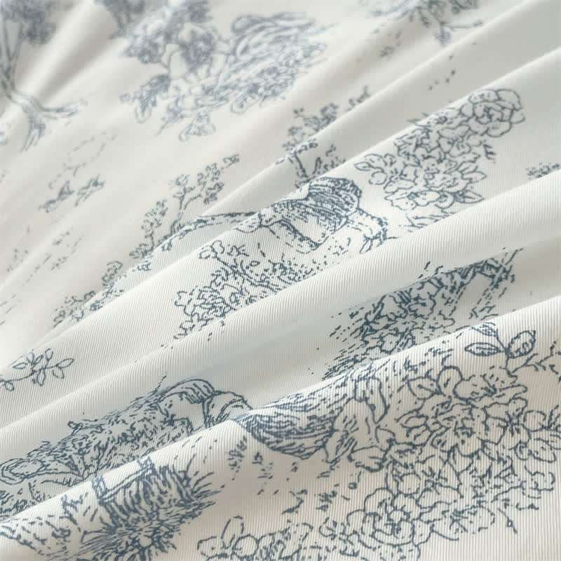 Ownkoti Elegant Forest Pure Cotton Bedding Set(4PCS) - image 13