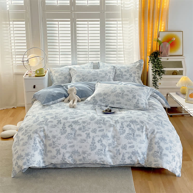Ownkoti Elegant Forest Pure Cotton Bedding Set(4PCS) - image 1