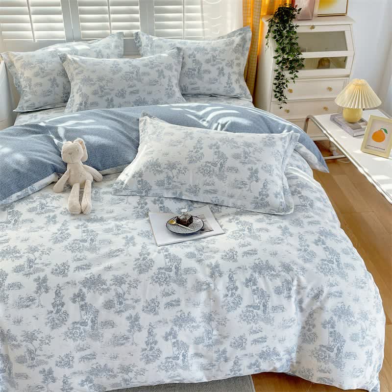 Ownkoti Elegant Forest Pure Cotton Bedding Set(4PCS) - image 6