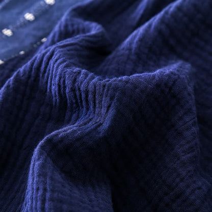 Ownkoti Navy Cotton Gauze Kimono Pajama Set - image 7