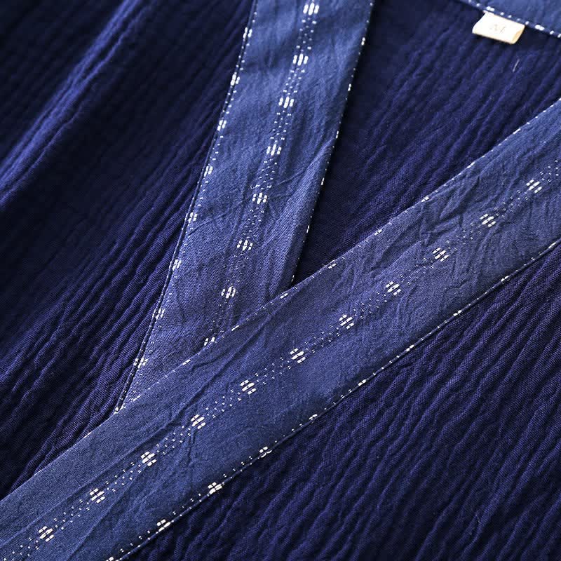 Ownkoti Navy Cotton Gauze Kimono Pajama Set - image 10