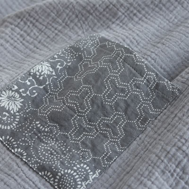 Ownkoti Ethnic Style Cotton Gauze Kimono Pajamas - image 6