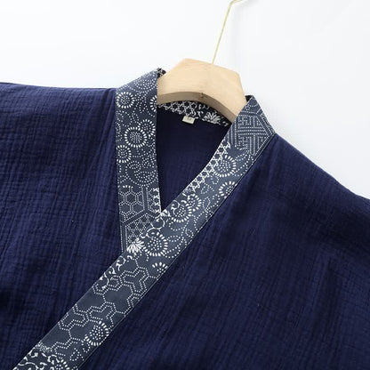 Ownkoti Ethnic Style Cotton Gauze Kimono Robe - image 2