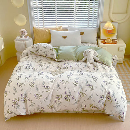 Ownkoti Rustic Floral Pure Cotton Bedding Set(4PCS) - image 2