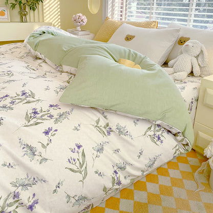 Ownkoti Rustic Floral Pure Cotton Bedding Set(4PCS) - image 1