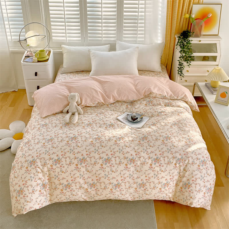 Ownkoti Country Style Floral Pure Cotton Bedding Set(4PCS) - image 1
