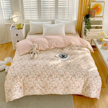 Ownkoti Country Style Floral Pure Cotton Bedding Set(4PCS) - image 1