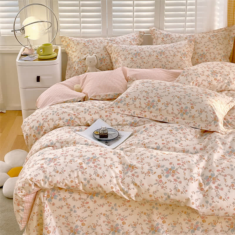 Ownkoti Country Style Floral Pure Cotton Bedding Set(4PCS) - image 2