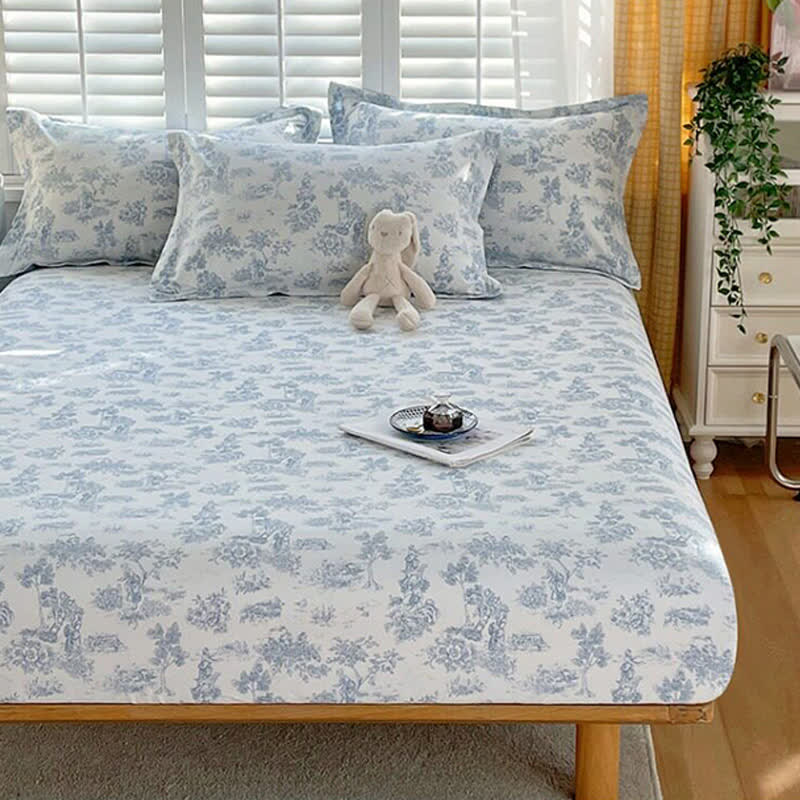 Ownkoti Elegant Forest Pure Cotton Bedding Set(4PCS) - image 11