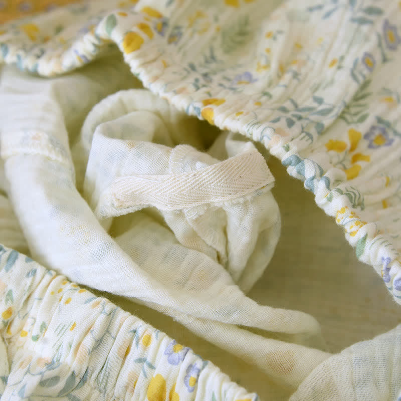 Ownkoti Tulip & Leaf Cotton Gauze Pajama Set - image 10