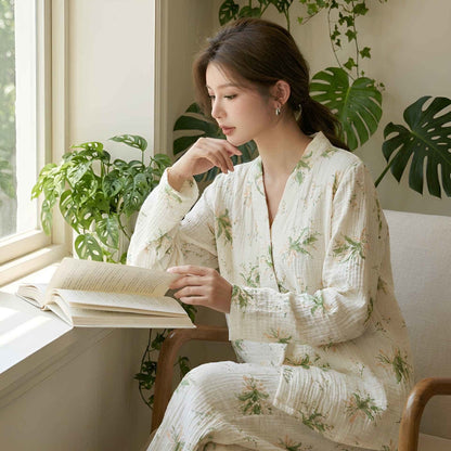 Ownkoti Floral Bouquet Cotton Gauze Pajama Set - image 2