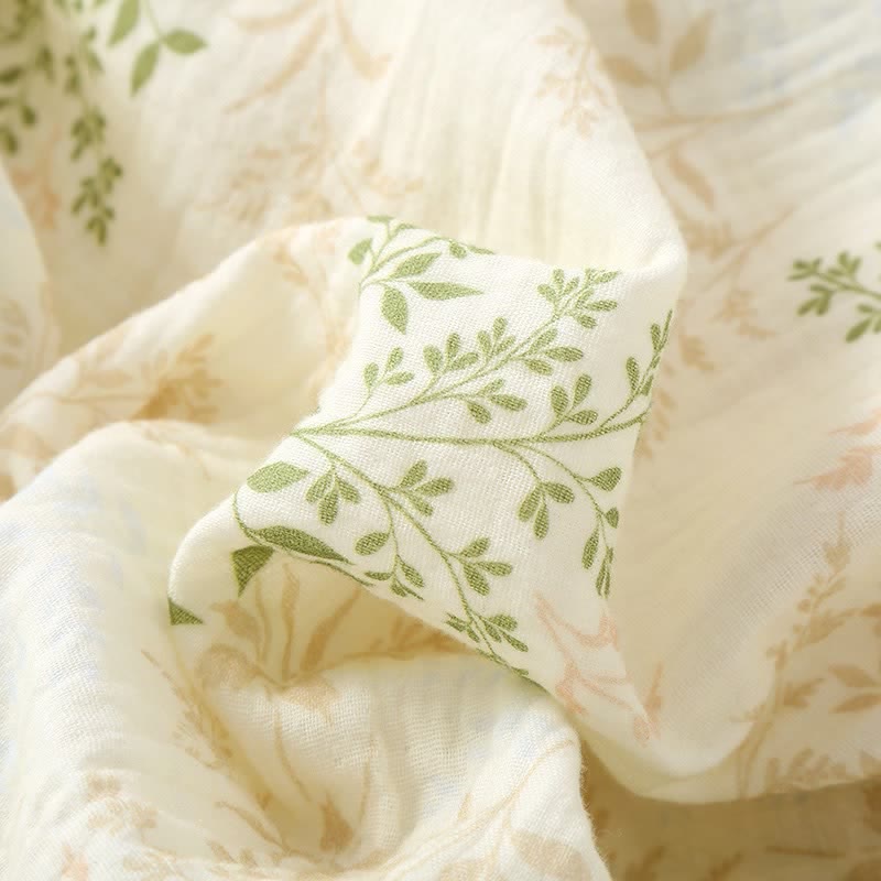 Ownkoti Botanical Leaf Cotton Gauze Pajama Set - image 3