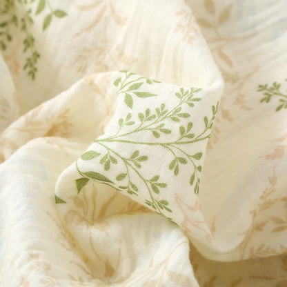 Ownkoti Botanical Leaf Cotton Gauze Pajama Set - image 3