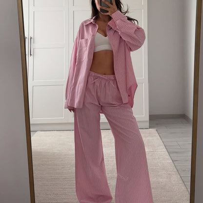 Ownkoti Classic Vertical Stripe Pajama Set - image 1