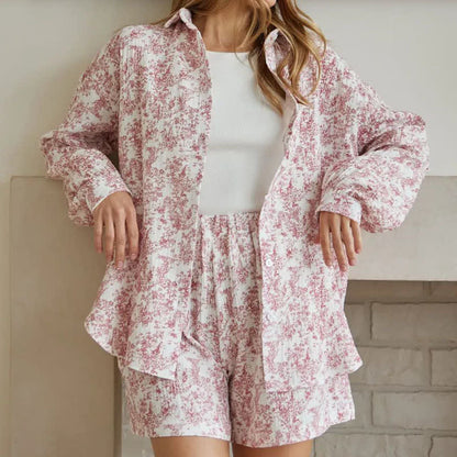 Ownkoti Abstract Art Style Cotton Pajama Set - image 6