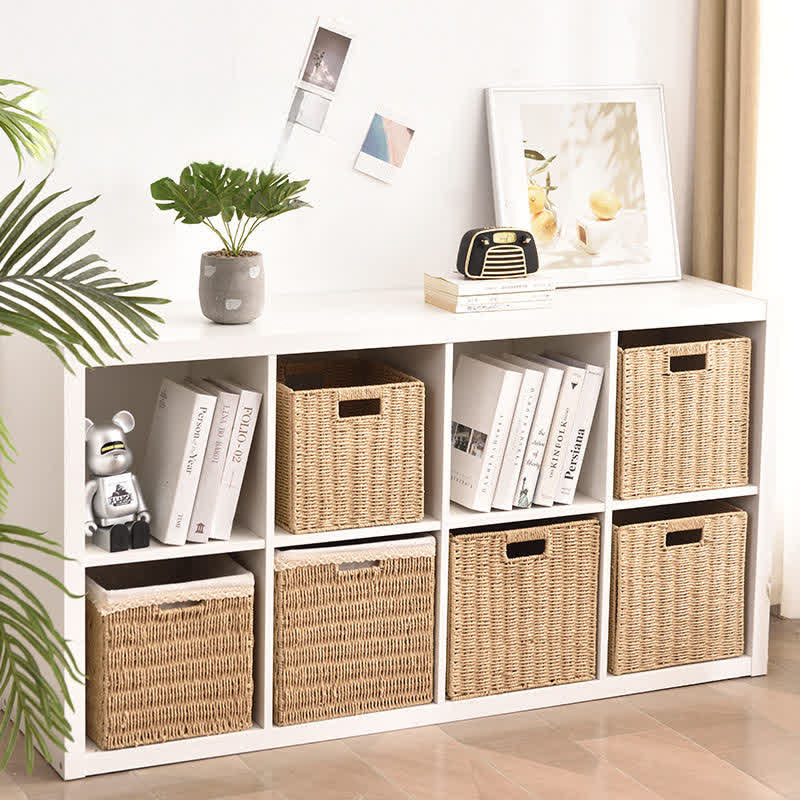 Ownkoti Minimalist Rattan-Style Collapsible Storage Basket - image 1