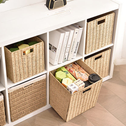Ownkoti Minimalist Rattan-Style Collapsible Storage Basket - image 3