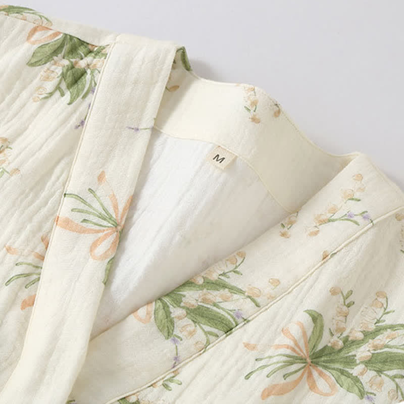 Ownkoti Floral Bouquet Cotton Gauze Pajama Set - image 6