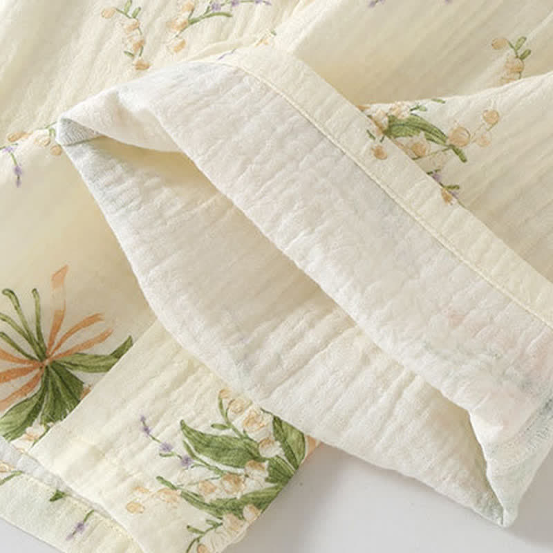 Ownkoti Floral Bouquet Cotton Gauze Pajama Set - image 11