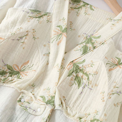 Ownkoti Floral Bouquet Cotton Gauze Pajama Set - image 7