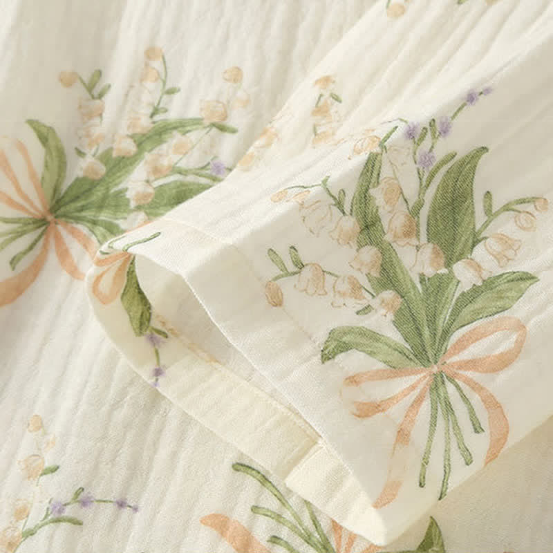 Ownkoti Floral Bouquet Cotton Gauze Pajama Set - image 8