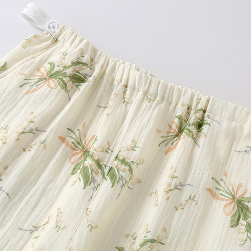 Ownkoti Floral Bouquet Cotton Gauze Pajama Set - image 10